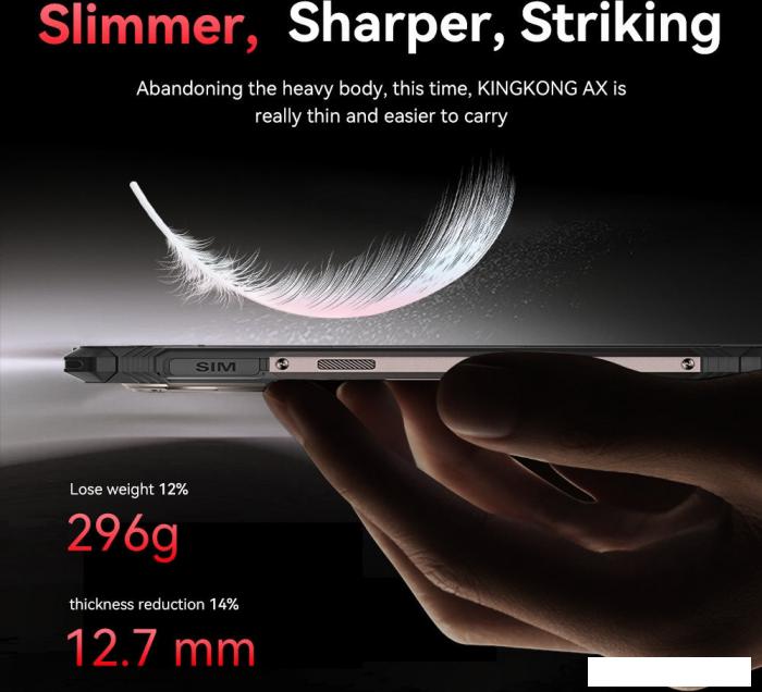 Смартфон Cubot Kingkong AX 12GB/256GB (черный)- фото4