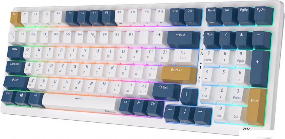 Клавиатура Royal Kludge RK98 RGB Klein Blue (RK Blue)- фото3