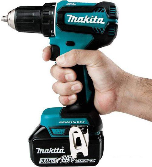 Дрель-шуруповерт Makita DDF485RFE (с 2-мя АКБ, кейс)- фото3