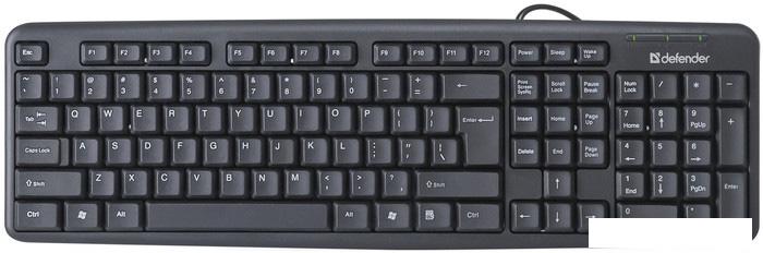 Клавиатура Defender Element HB-520 USB (черный)