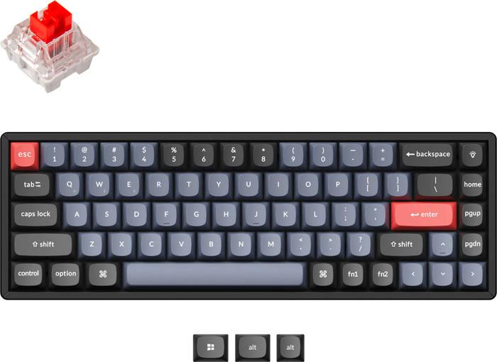 Клавиатура Keychron K6 Pro RGB K6P-J1-RU (Keychron K Pro Red)- фото