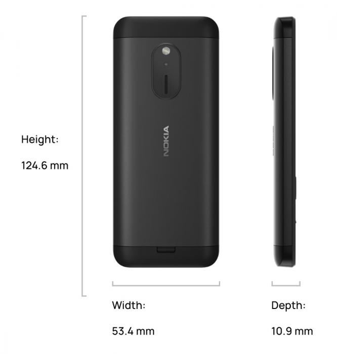 Кнопочный телефон Nokia 230 (2024) Dual SIM TA-1609 (черный)- фото2