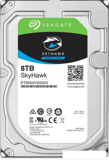 Жесткий диск Seagate Skyhawk 8TB ST8000VX004- фото
