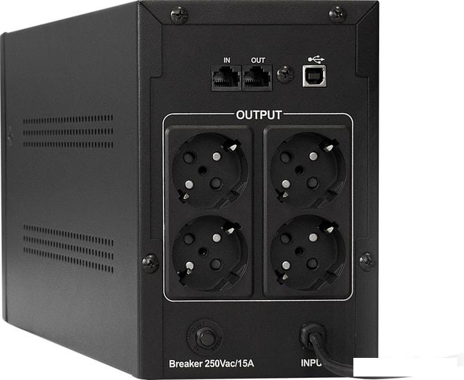 Источник бесперебойного питания ExeGate SpecialPro UNB-1600.LED.AVR.EURO.RJ.USB- фото2