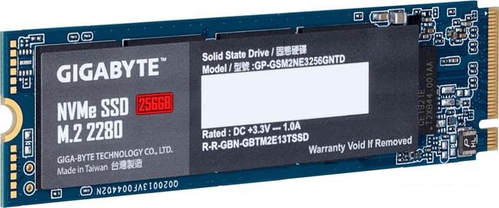 SSD Gigabyte NVMe 256GB GP-GSM2NE3256GNTD- фото3