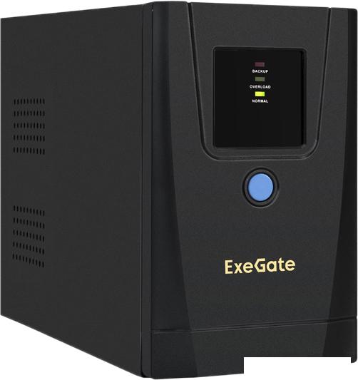 Источник бесперебойного питания ExeGate SpecialPro UNB-1000.LED.AVR.1SH.2C13 EX292781RUS- фото