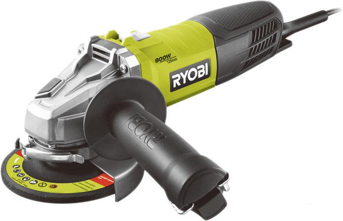 Угловая шлифмашина Ryobi RAG800-125S [5133002493]- фото