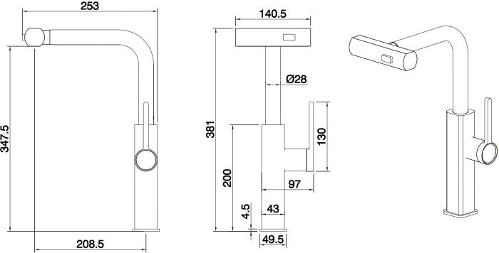 Смеситель Ekko E4709-7- фото2