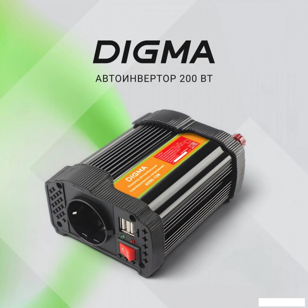 Автомобильный инвертор Digma AI200-12W- фото2