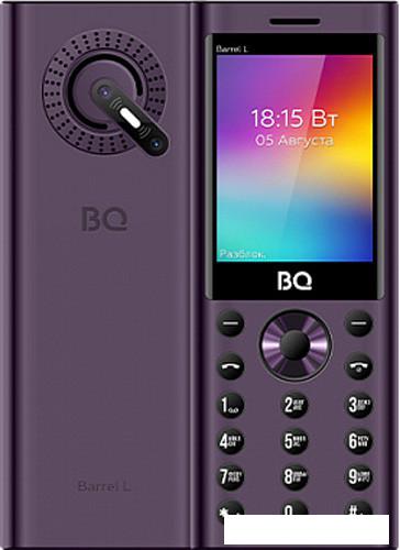 Кнопочный телефон BQ BQ-2458 Barrel L (фиолетовый)- фото