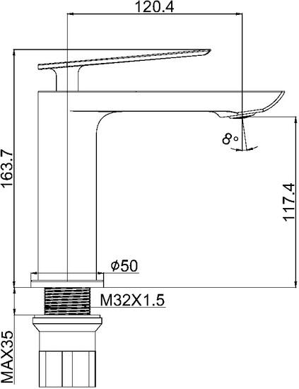 Смеситель Maxonor Pure Life PL1095-8- фото2