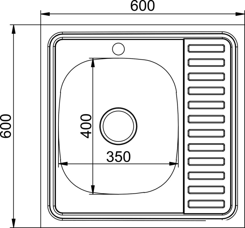 Кухонная мойка Mixline L 555230 (с сифоном)- фото2