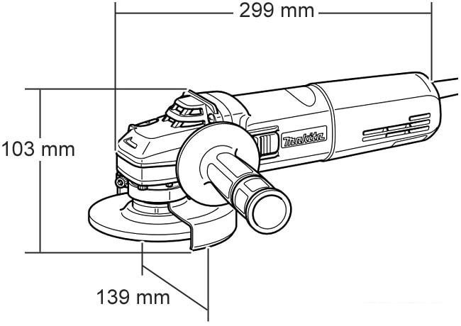 Угловая шлифмашина Makita 9565 CR- фото3