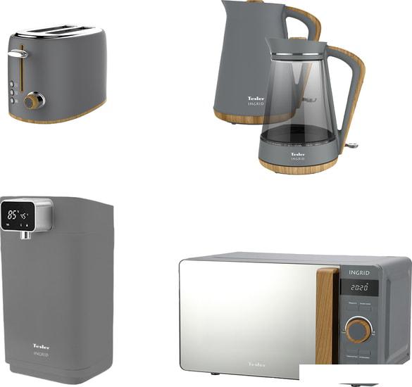 Тостер Tesler Ingrid TT-240 (серый)- фото2