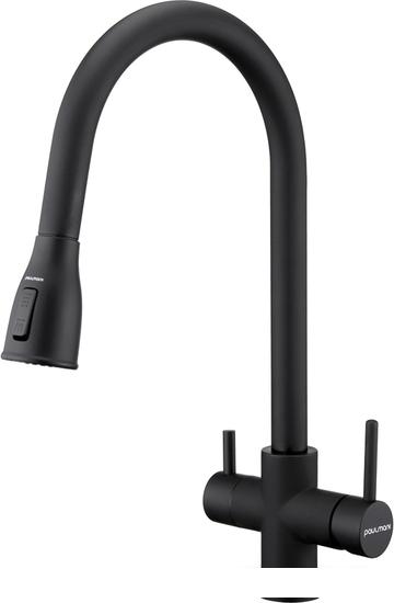 Смеситель Paulmark Lange La214212-401 (антрацит)- фото