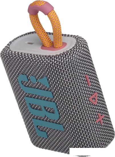Беспроводная колонка JBL Go 3 (серый)- фото3