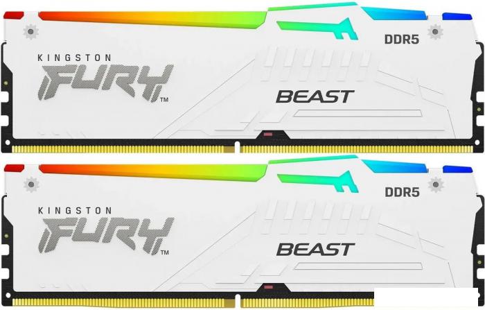 Оперативная память Kingston FURY Beast RGB 2x16ГБ DDR5 6000 МГц KF560C30BWAK2-32- фото