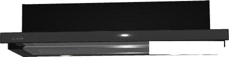 Кухонная вытяжка Elikor Интегра Glass 60П-400-В2Л (черный/черное стекло)- фото