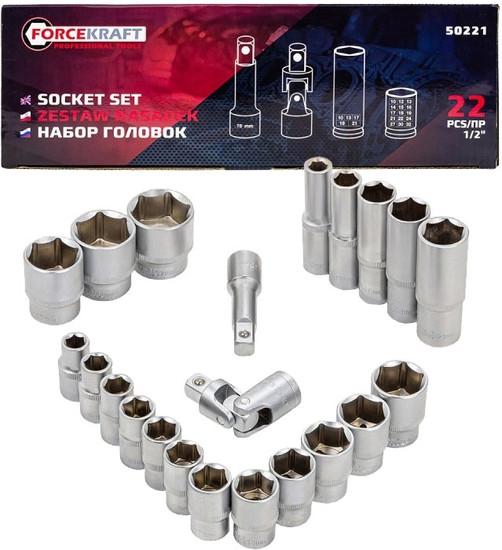 Набор головок слесарных ForceKraft FK-50221- фото2