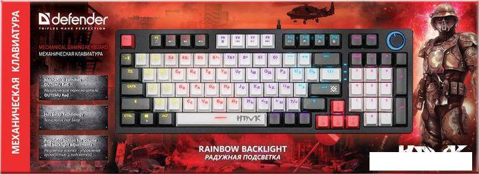 Клавиатура Defender Hawk GK-418 (Outemu Red)- фото3