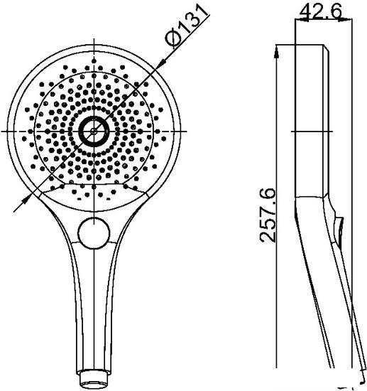 Душевая лейка Maxonor Pure Life PL19-6- фото2