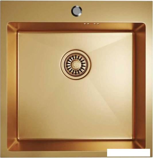 Кухонная мойка Mixline Pro 550548 (золото, с сифоном)- фото2