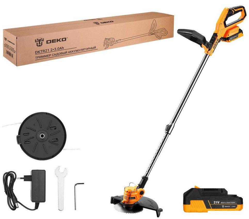 Триммер Deko DKTR21 Max 063-4239-1 (с 2-мя АКБ)