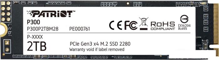 SSD Patriot P300 2TB P300P2TBM28- фото