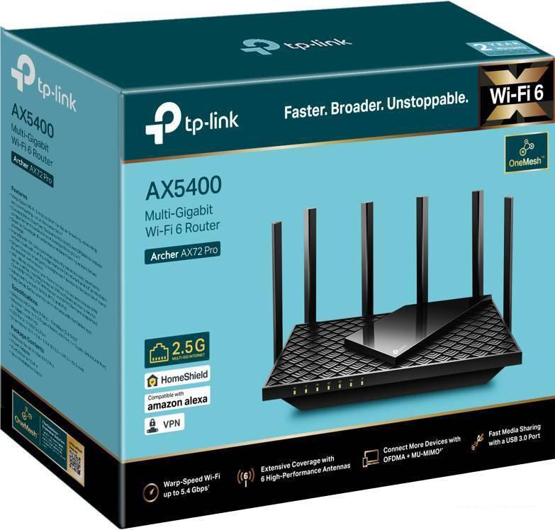 Wi-Fi роутер TP-Link Archer AX72 Pro- фото3
