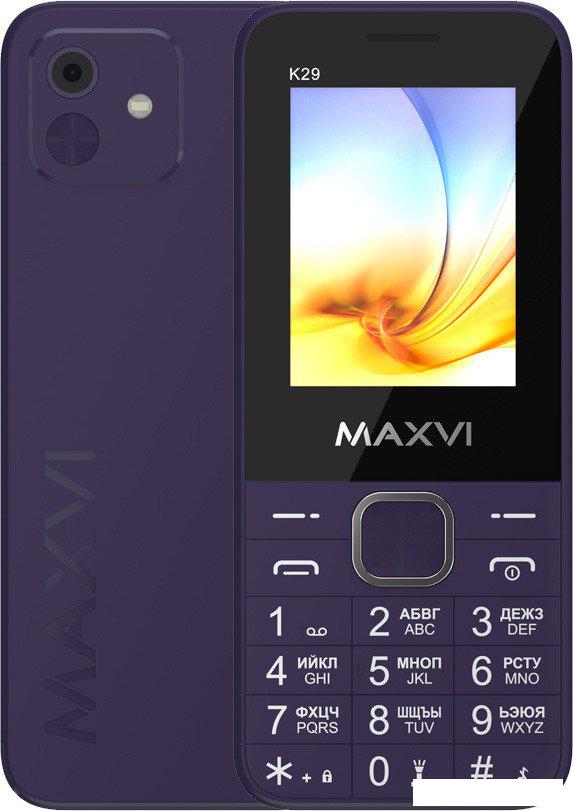 Телефон Maxvi K29 (фиолетовый)- фото