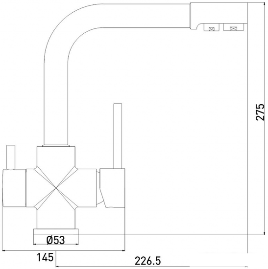 Смеситель Gross Aqua Ecolife 3120609C- фото2