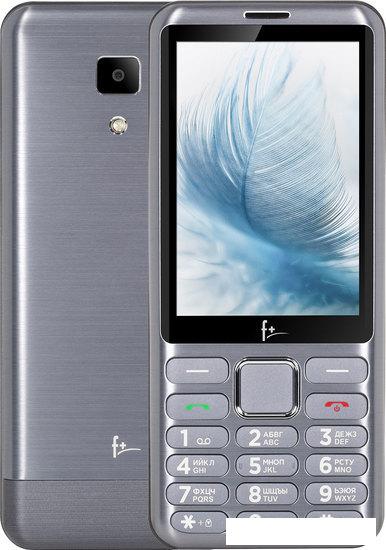 Кнопочный телефон F+ S350 (светло-серый)- фото