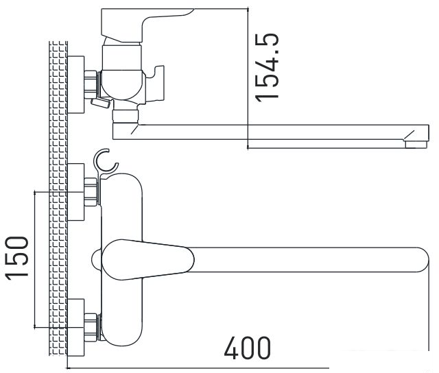 Смеситель Gross Aqua Space 7515288С-35L(F)- фото2