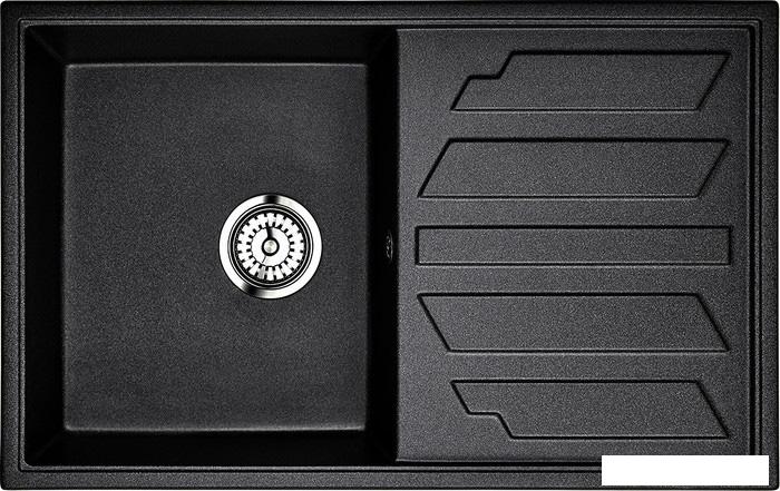Кухонная мойка Granula 8002 (шварц)- фото