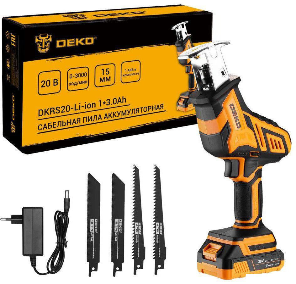 Сабельная пила Deko DKRS20 085-1069 (с 1-им АКБ)