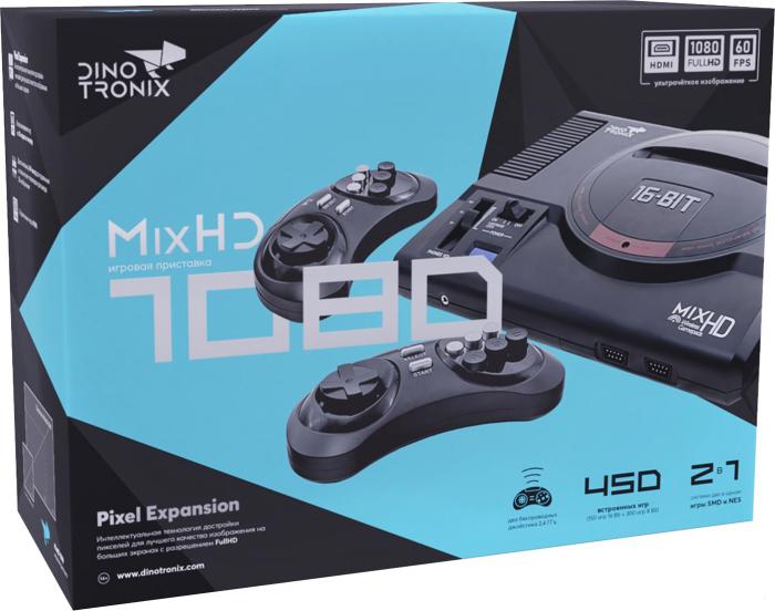 Игровая приставка Dinotronix MixHD ZD-09 (2 геймпада, 450 игр)- фото