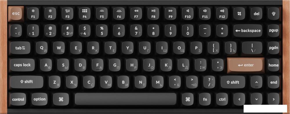 Клавиатура Keychron K2 HE Special Edition Black K2H-F1 (Nebula Magnetic)- фото2