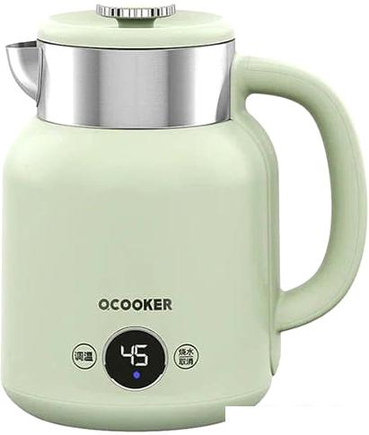 Электрический чайник Qcooker CR-SH1501 (русская версия, зеленый)- фото