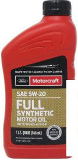 Моторное масло Ford Motorcraft 5W-20 Full Synthetic 946мл