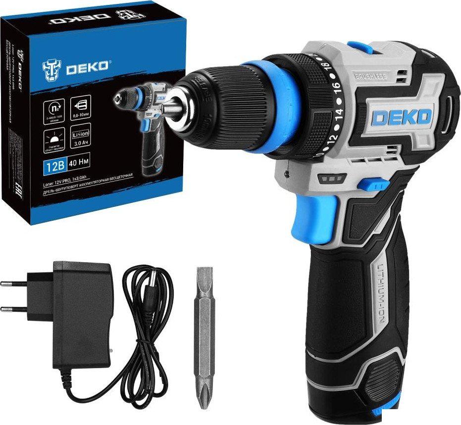 Дрель-шуруповерт Deko Loner 12V PRO 085-1121 (с 1-им АКБ)- фото2