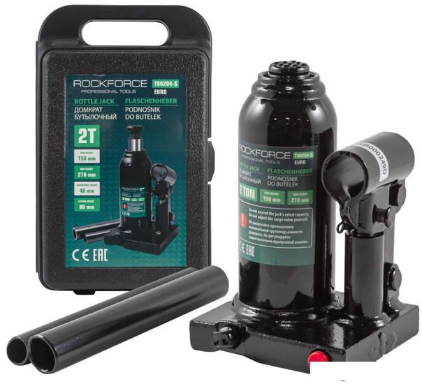 Бутылочный домкрат RockForce RF-T90204-S(Euro) 2т в кейсе- фото