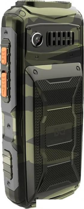 Кнопочный телефон BQ BQ-2410L Tank Power 4G (зеленый камуфляж)- фото4