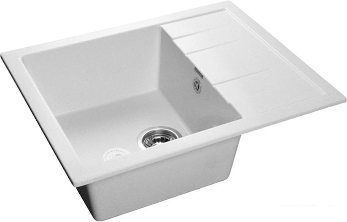 Кухонная мойка GranFest GF-Q650L (иней)- фото
