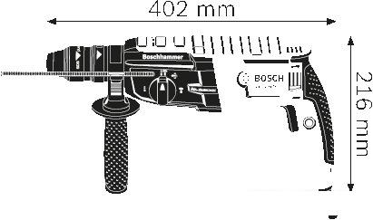 Перфоратор Bosch GBH 2-28 F Professional 0611267600- фото4