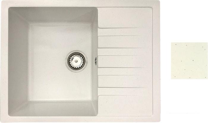Кухонная мойка БелЭворс Vega R (белый, без сифона)- фото