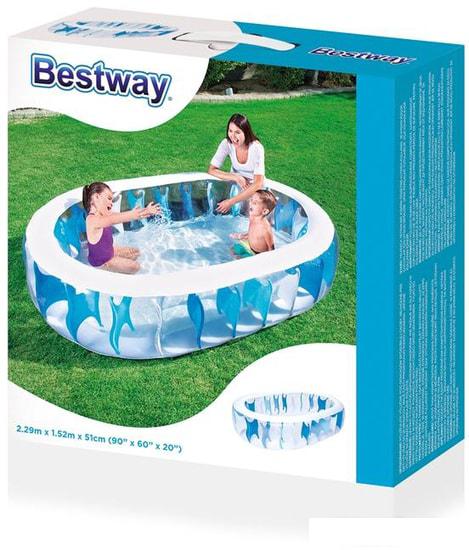 Надувной бассейн Bestway 54066 (229x152x51)- фото2