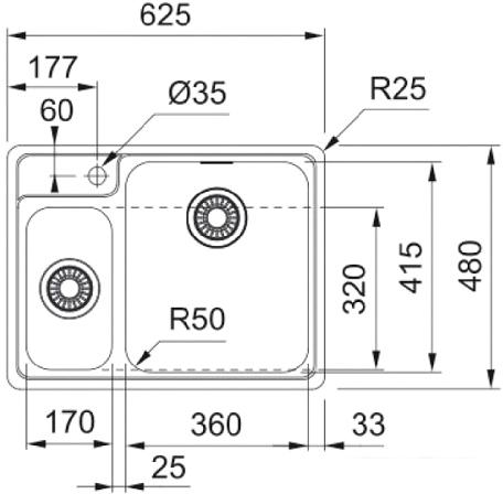 Кухонная мойка Franke BCX 260 TL- фото4