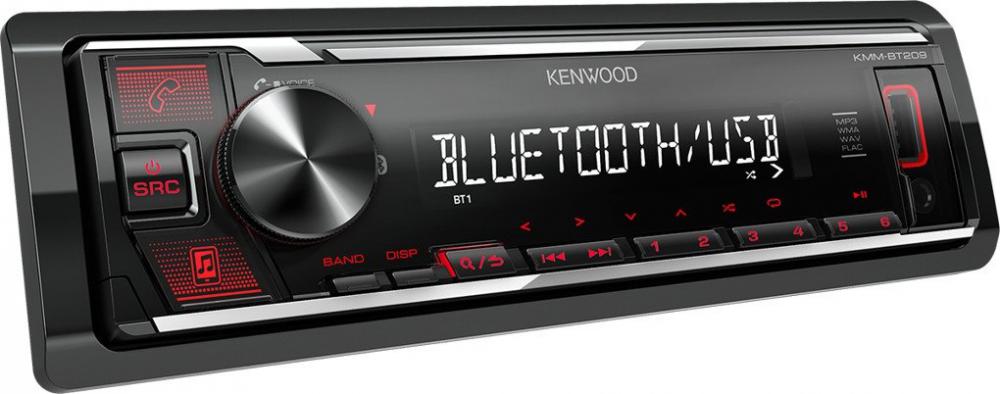 USB-магнитола Kenwood KMM-BT209- фото2
