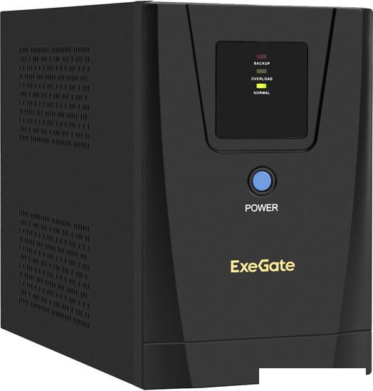 Источник бесперебойного питания ExeGate SpecialPro UNB-1200.LED.AVR.2SH.3C13 EX292793RUS- фото