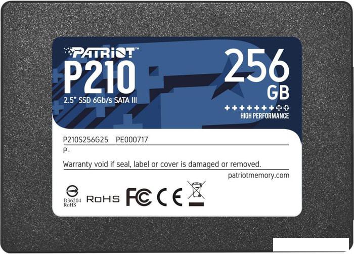 SSD Patriot P210 256GB P210S256G25- фото